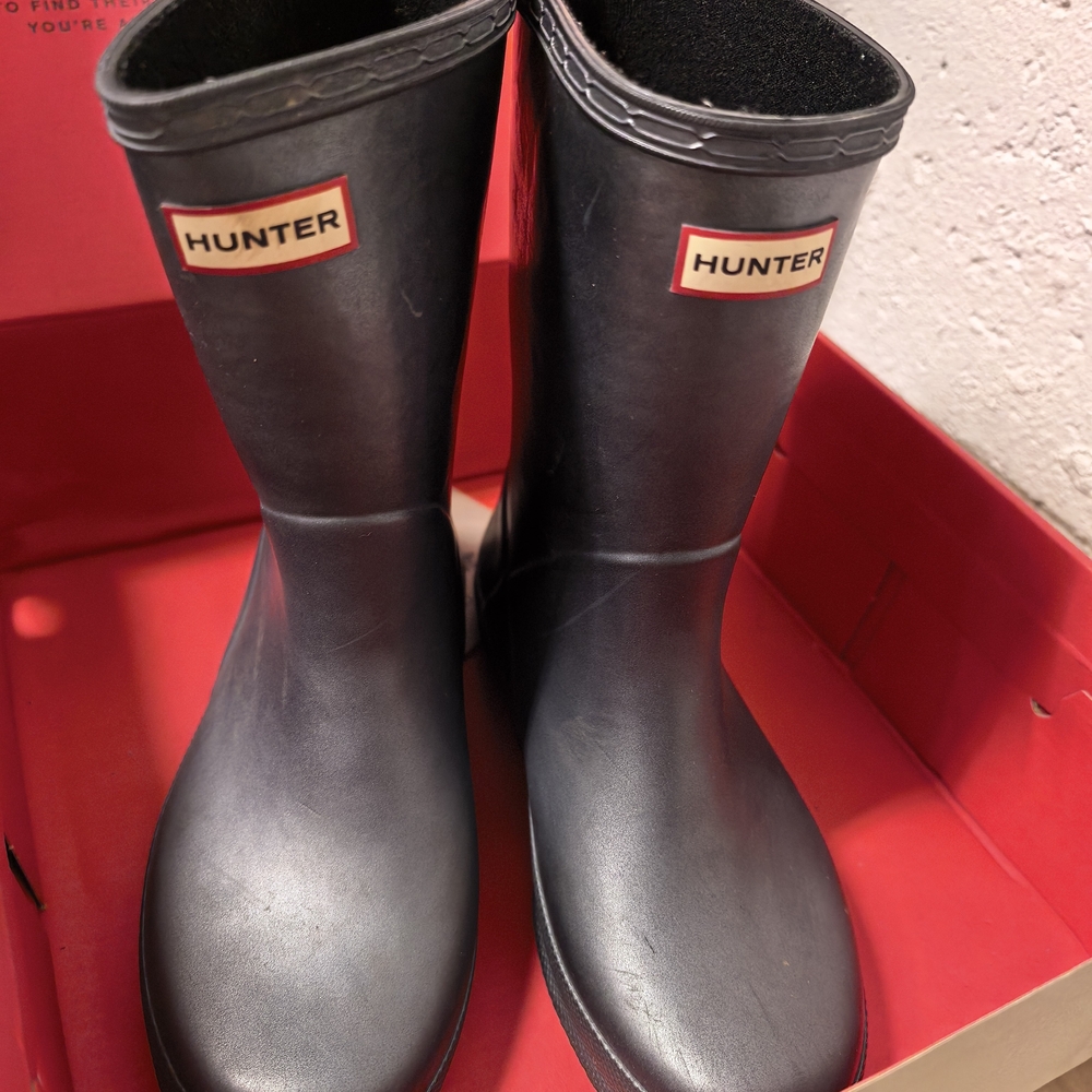 Hunter Kids Black Boots